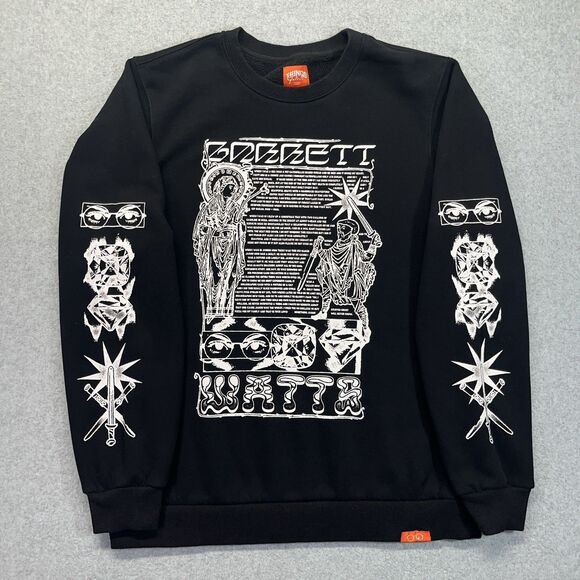 Things By Garrett Crewneck Sweatshirt Men’s Large Black Pullover - Picture 1 of 12